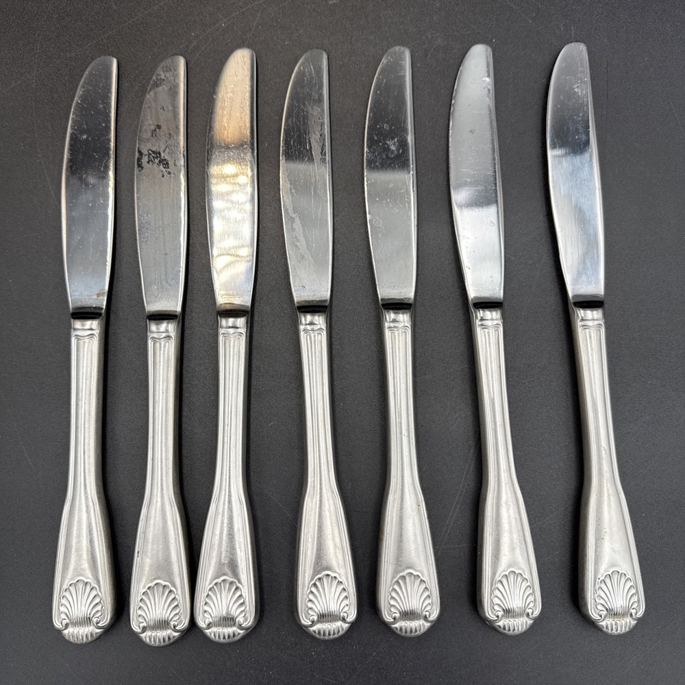 Towle LONDON SHELL 18/10 Stainless Flatware Dinner Knife X 7 China